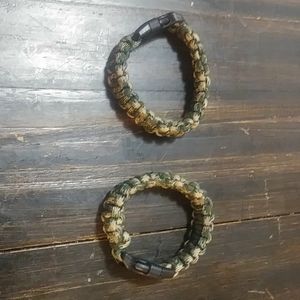 Two camoflauge 7 1/2 inches long braclets